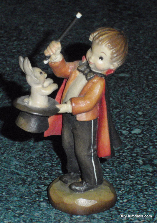 ANRI Ferrandiz Abracadabra 3" LIMITED EDITION Wood Carving Figurine With Original Box #55645 - Little Boy Pulling Rabbit From Hat!