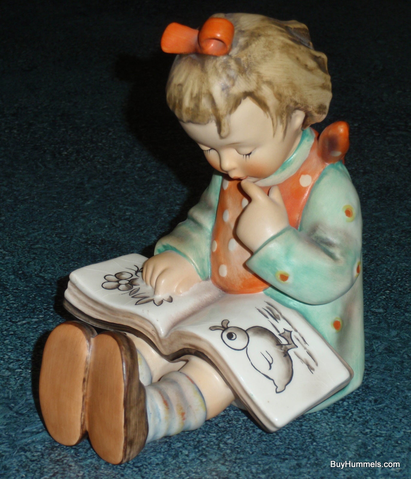 Girl Bookworm Goebel Hummel Figurine #14/B Bookend - Very Rare Gift!