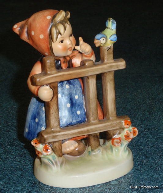 "Signs Of Spring" Goebel Hummel Figurine Large Version #203/1 - Little Girl With Bluebird!