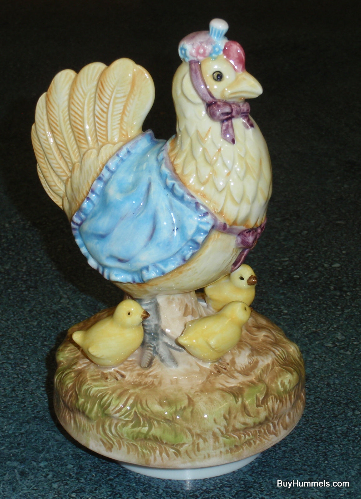 Beatrix Potter Figurine Roating Music Box "Sally Henny Penny" - Cute Farm Life Chicken Collectible Gift!