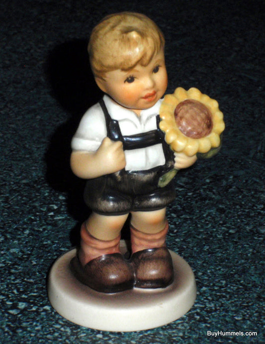 "Sunflower Boy" Goebel Hummel Figurine #2219 - Little Boy With Big Sunflower!