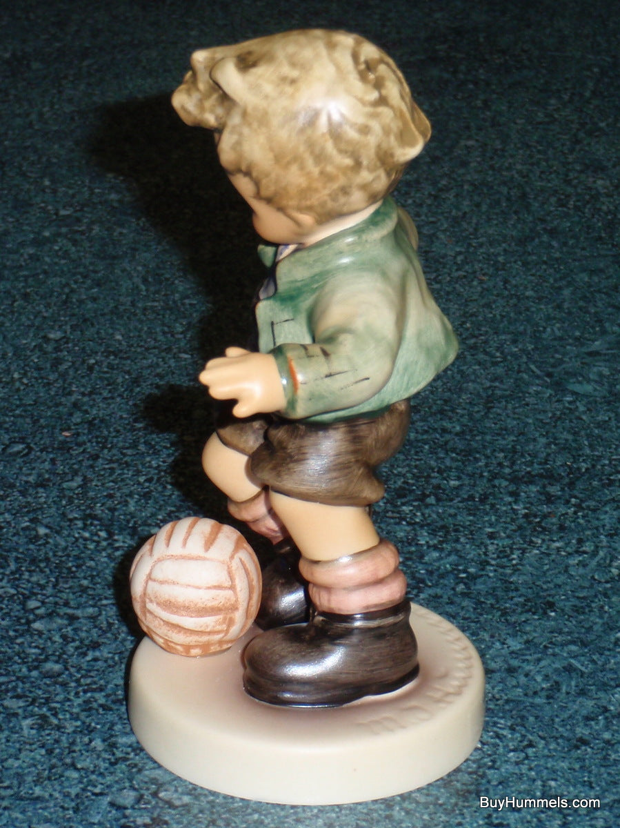 "Fancy Footwork" Goebel Hummel Figurine #2211 - Boy Playing Soccer!
