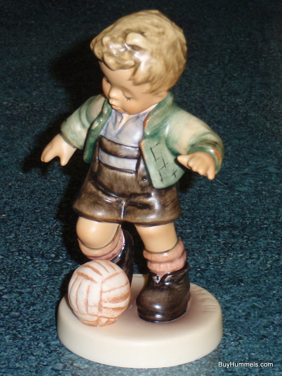 "Fancy Footwork" Goebel Hummel Figurine #2211 - Boy Playing Soccer!