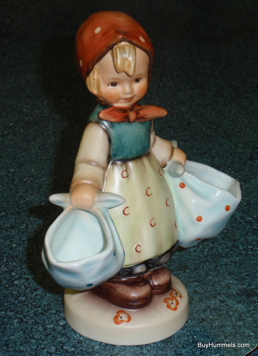 "Mother's Darling" Goebel Hummel Figurine #175 - Little Girl Doing Laundry - CUTE!
