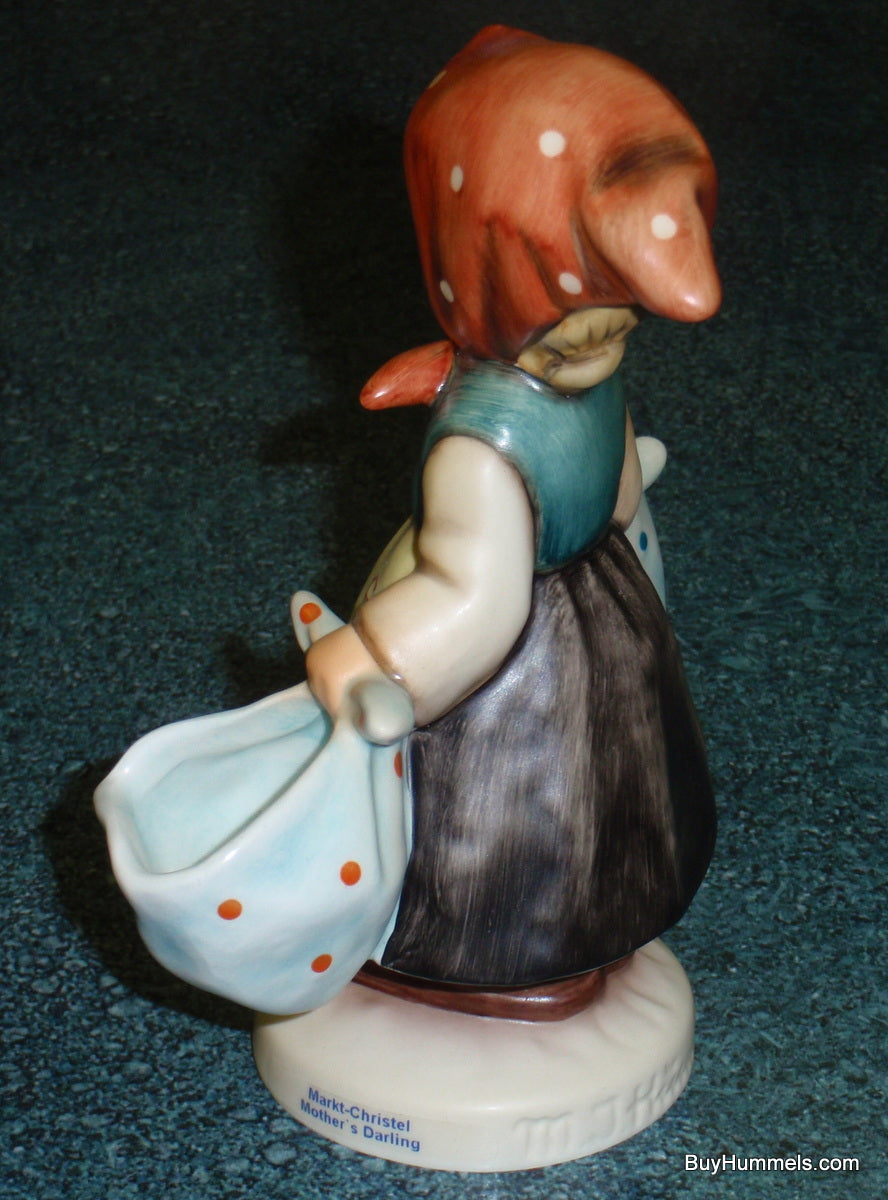 "Mother's Darling" Goebel Hummel Figurine #175 - Little Girl Doing Laundry - CUTE!