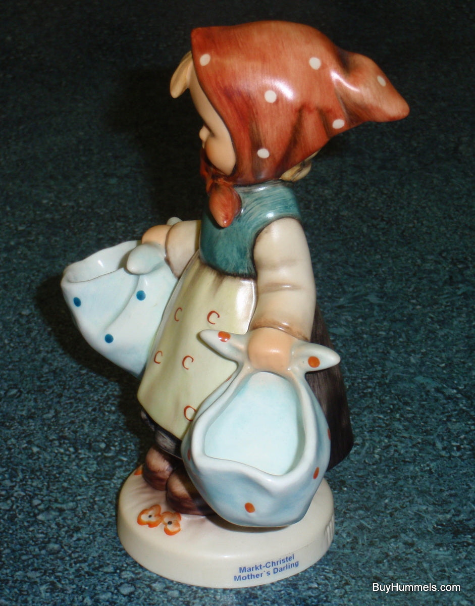 "Mother's Darling" Goebel Hummel Figurine #175 - Little Girl Doing Laundry - CUTE!
