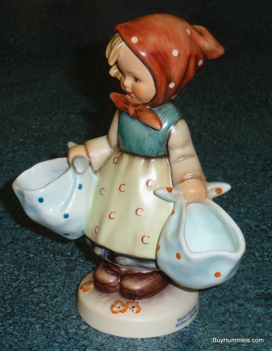 "Mother's Darling" Goebel Hummel Figurine #175 - Little Girl Doing Laundry - CUTE!