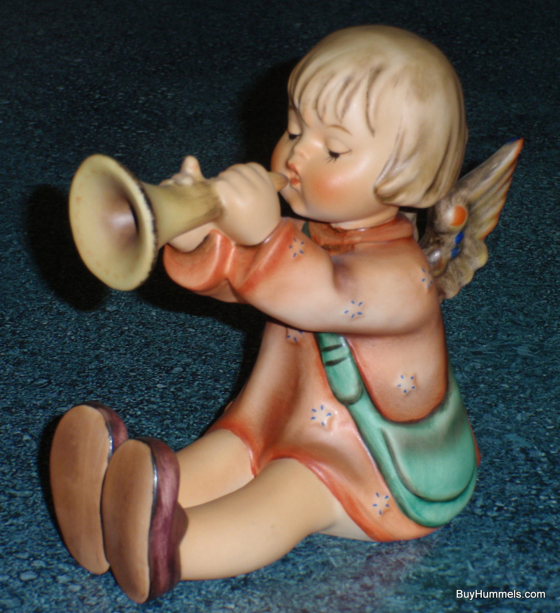 HUGE "Joyous News" Goebel Hummel Angel Figurine With Trumpet #27/3 - VERY RARE!