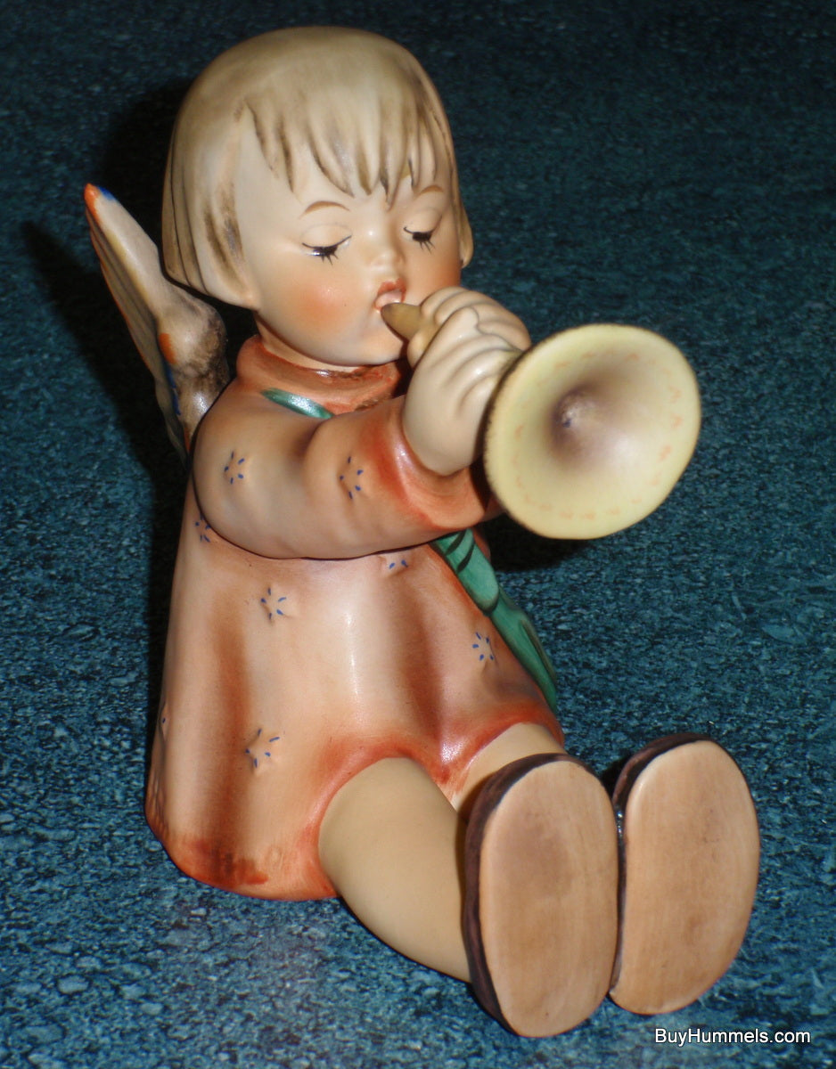 HUGE "Joyous News" Goebel Hummel Angel Figurine With Trumpet #27/3 - VERY RARE!