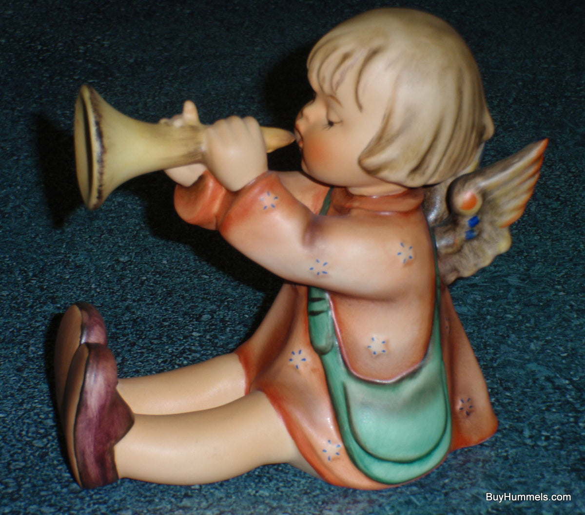 HUGE "Joyous News" Goebel Hummel Angel Figurine With Trumpet #27/3 - VERY RARE!