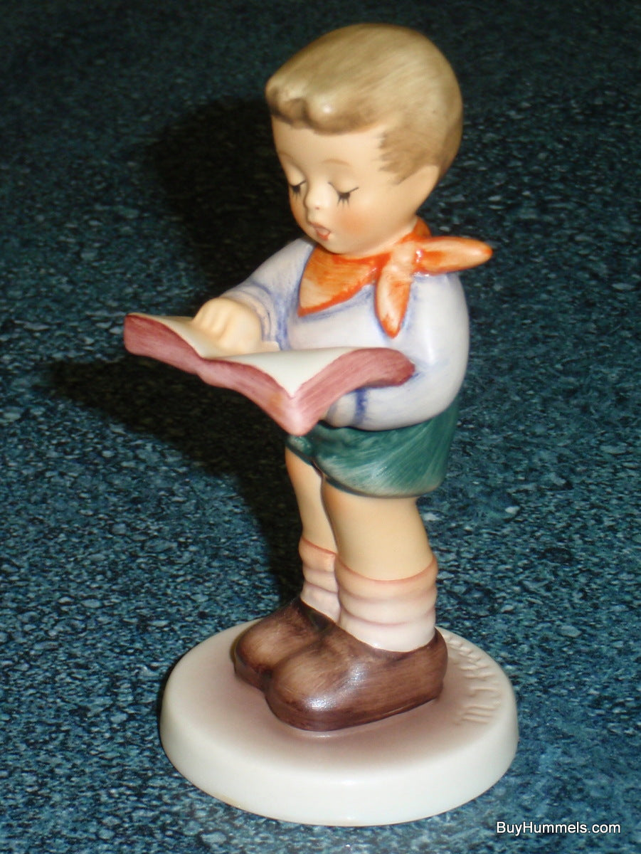 Goebel Hummel Figurine "Honor Student" #2087/B - Little Boy Reading Book!