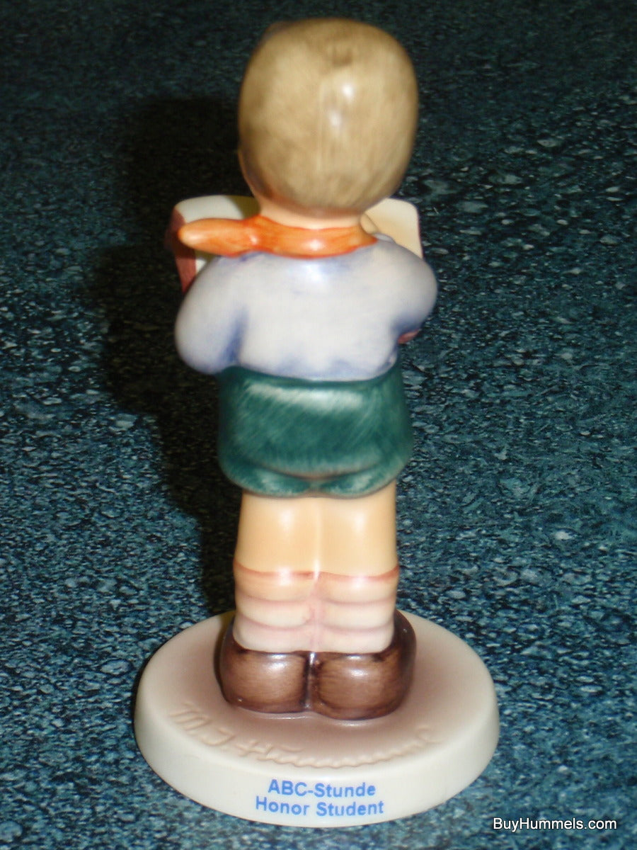 Goebel Hummel Figurine "Honor Student" #2087/B - Little Boy Reading Book!