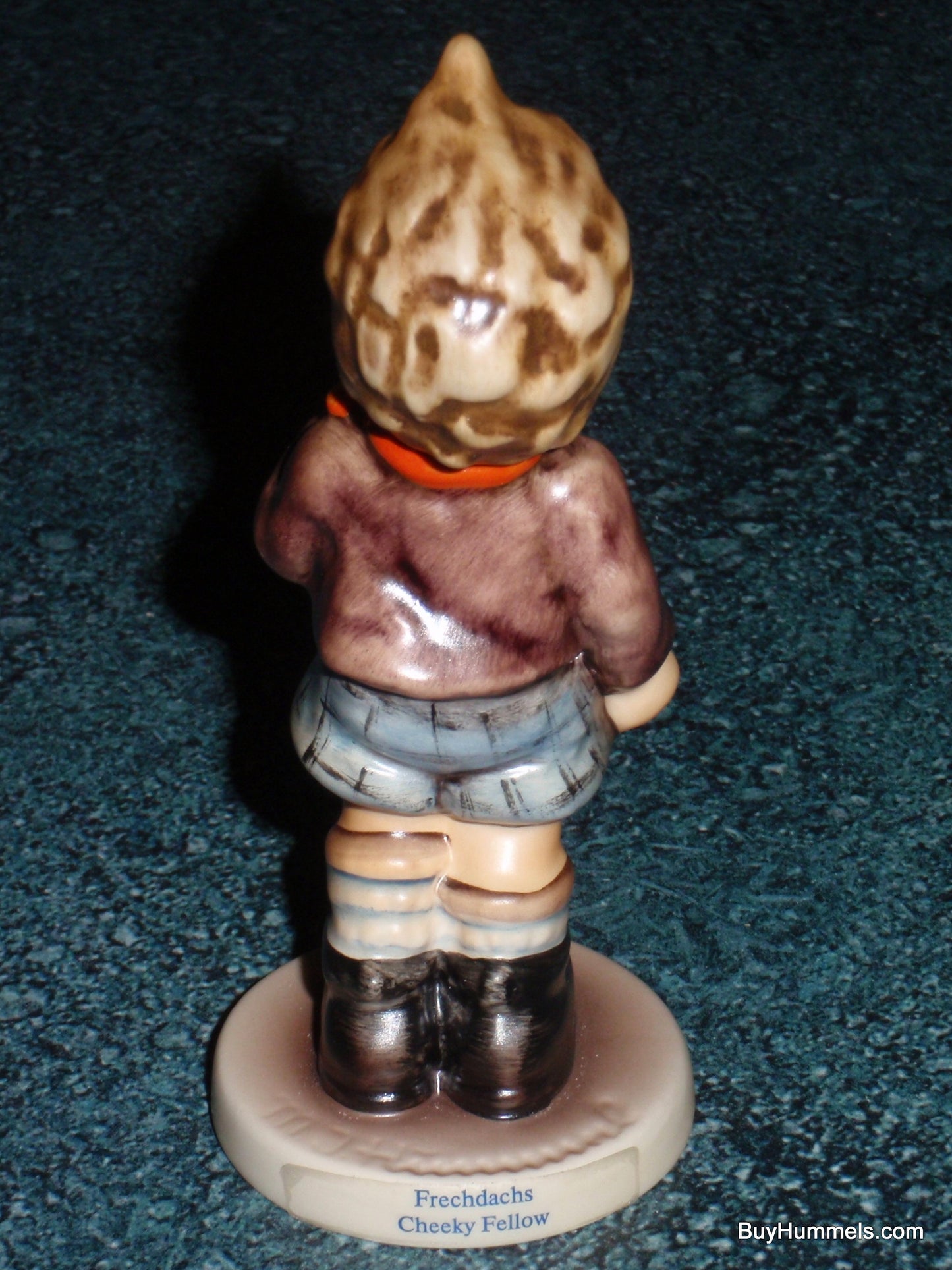 Goebel Hummel Figurine "Cheeky Fellow" #554 - Boy With Apple!