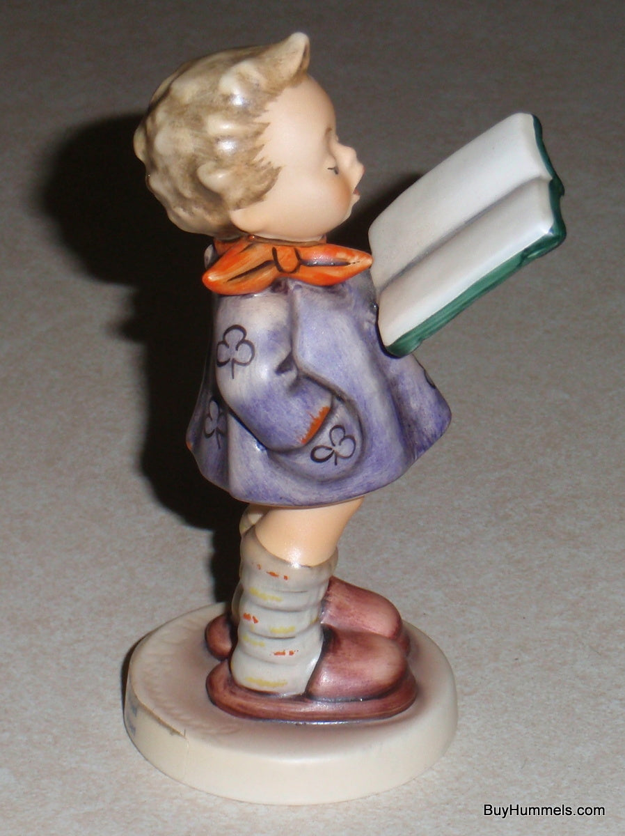 LARGE "The Poet" Goebel Hummel Figurine #397/I - Little Boy Readying Poetry - CUTE GIFT!