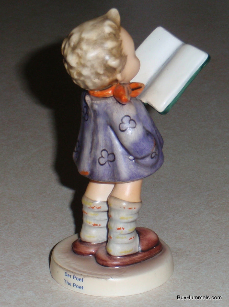 LARGE "The Poet" Goebel Hummel Figurine #397/I - Little Boy Readying Poetry - CUTE GIFT!
