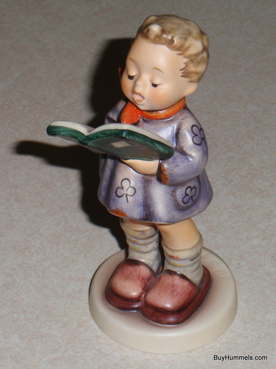 LARGE "The Poet" Goebel Hummel Figurine #397/I - Little Boy Readying Poetry - CUTE GIFT!