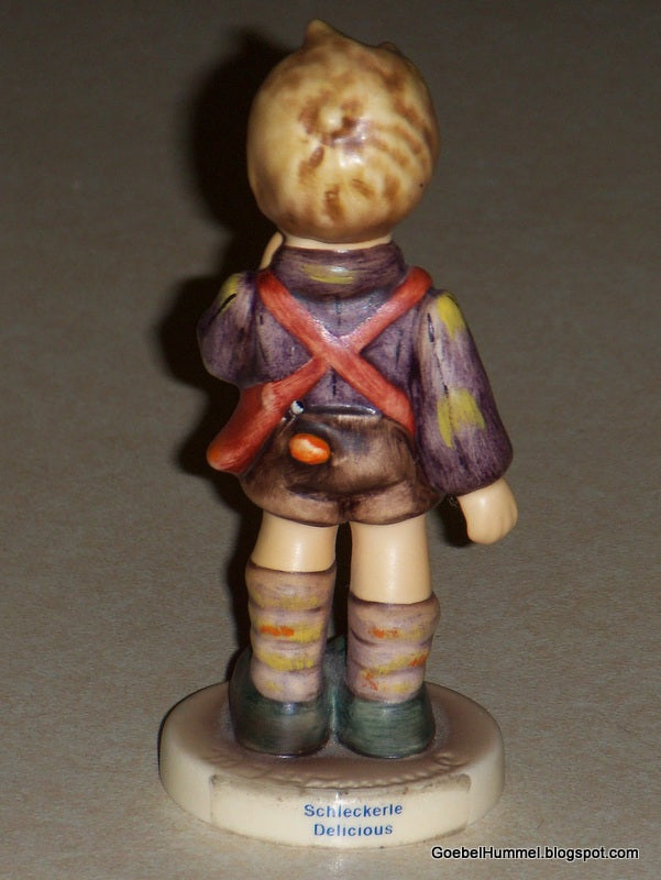 "Delicious" Goebel Hummel Figurine #435 3/0 - Little Boy With Sweet Treat!