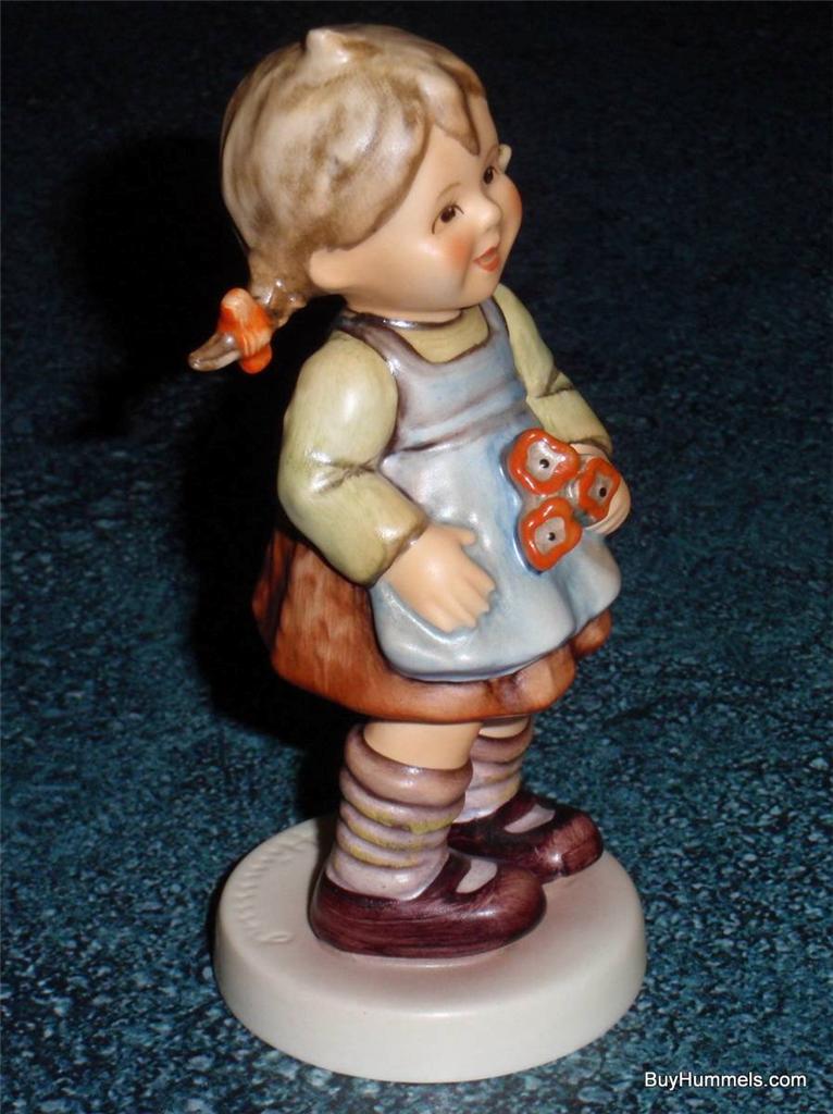 "Flower Girl" Goebel Hummel #548 TMK7 - Little Girl With Bouquet Of Flowers!