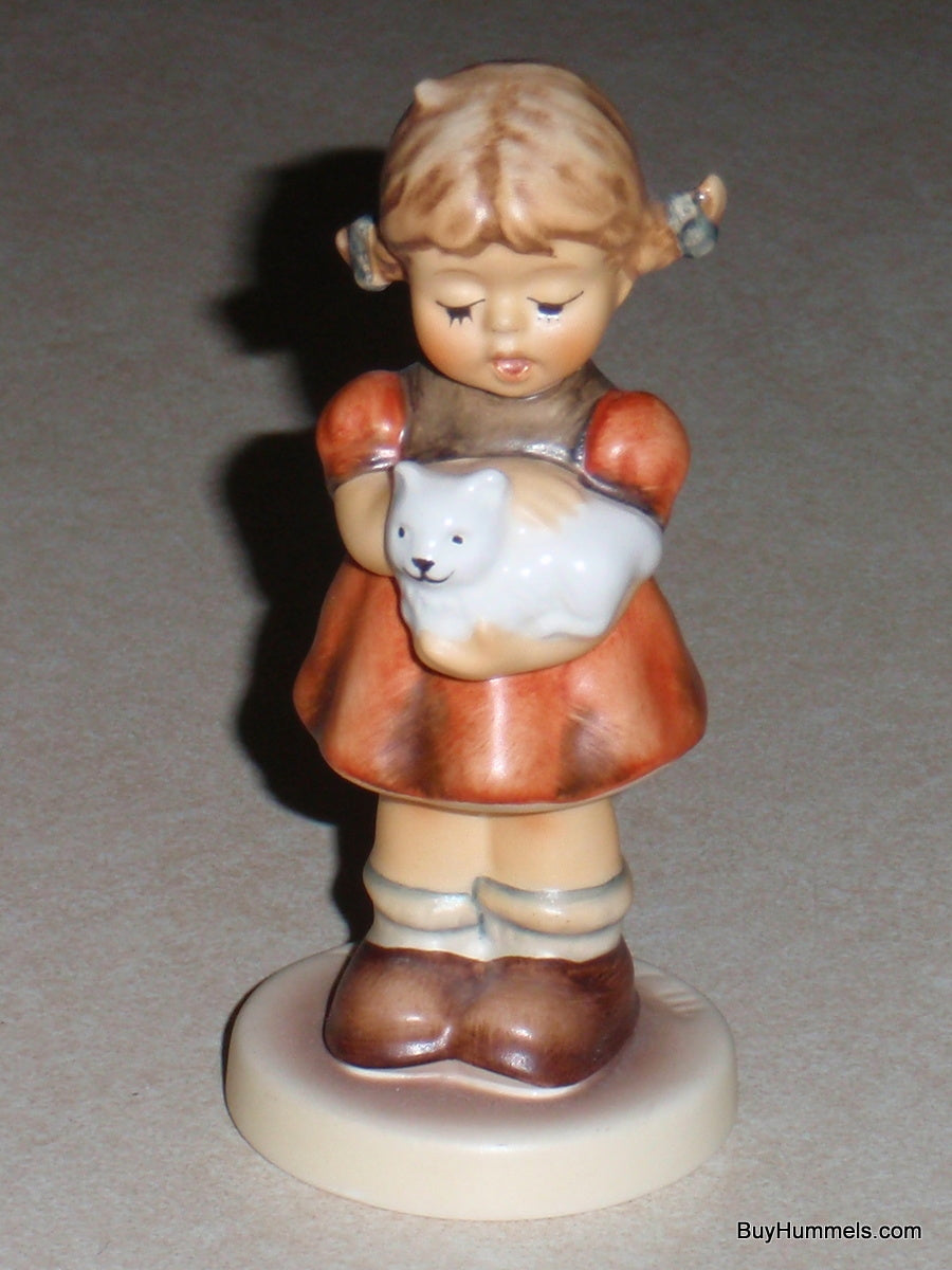 "A Girl's Best Friend" Goebel Hummel Figurine #2101/A - Girl with Cat