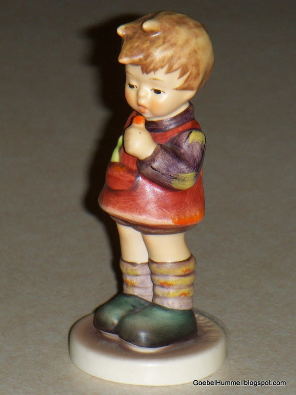 "Delicious" Goebel Hummel Figurine #435 3/0 - Little Boy With Sweet Treat!