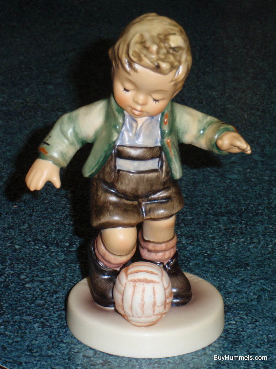 "Fancy Footwork" Goebel Hummel Figurine #2211 - Boy Playing Soccer!