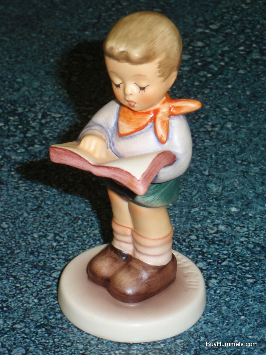Goebel Hummel Figurine "Honor Student" #2087/B - Little Boy Reading Book!