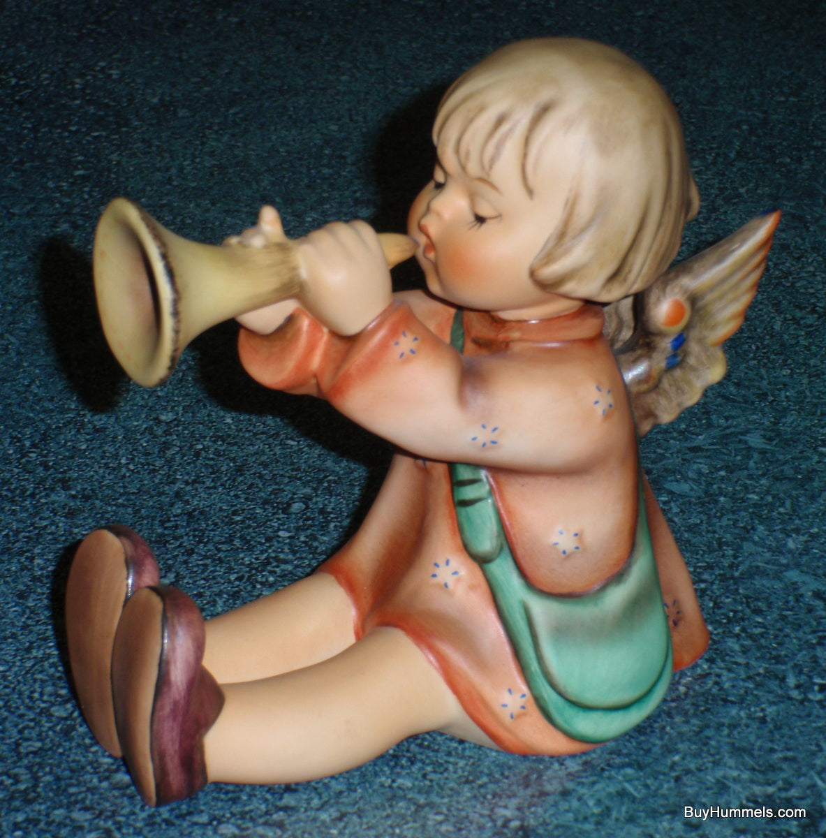 HUGE "Joyous News" Goebel Hummel Angel Figurine With Trumpet #27/3 - VERY RARE!