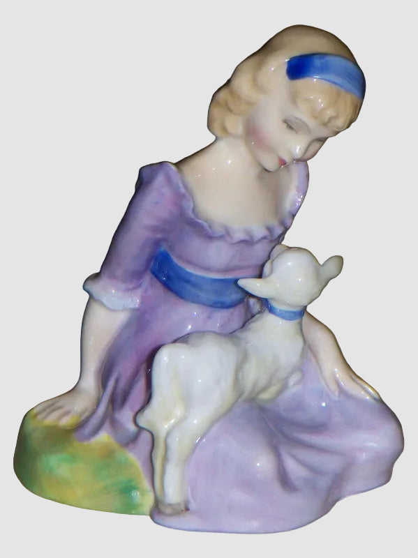 "Mary Had A Little Lamb" Royal Doulton Figurine HN2048 - (3.5")