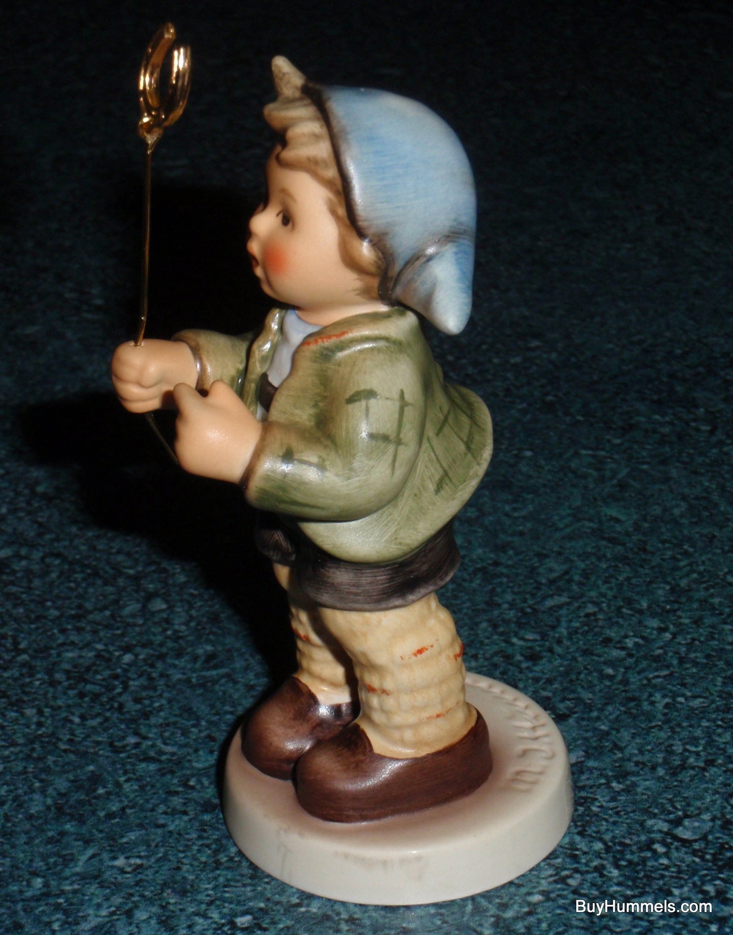 Little Luck Goebel Hummel Figurine #2296 TMK9 Boy With Horseshoe!
