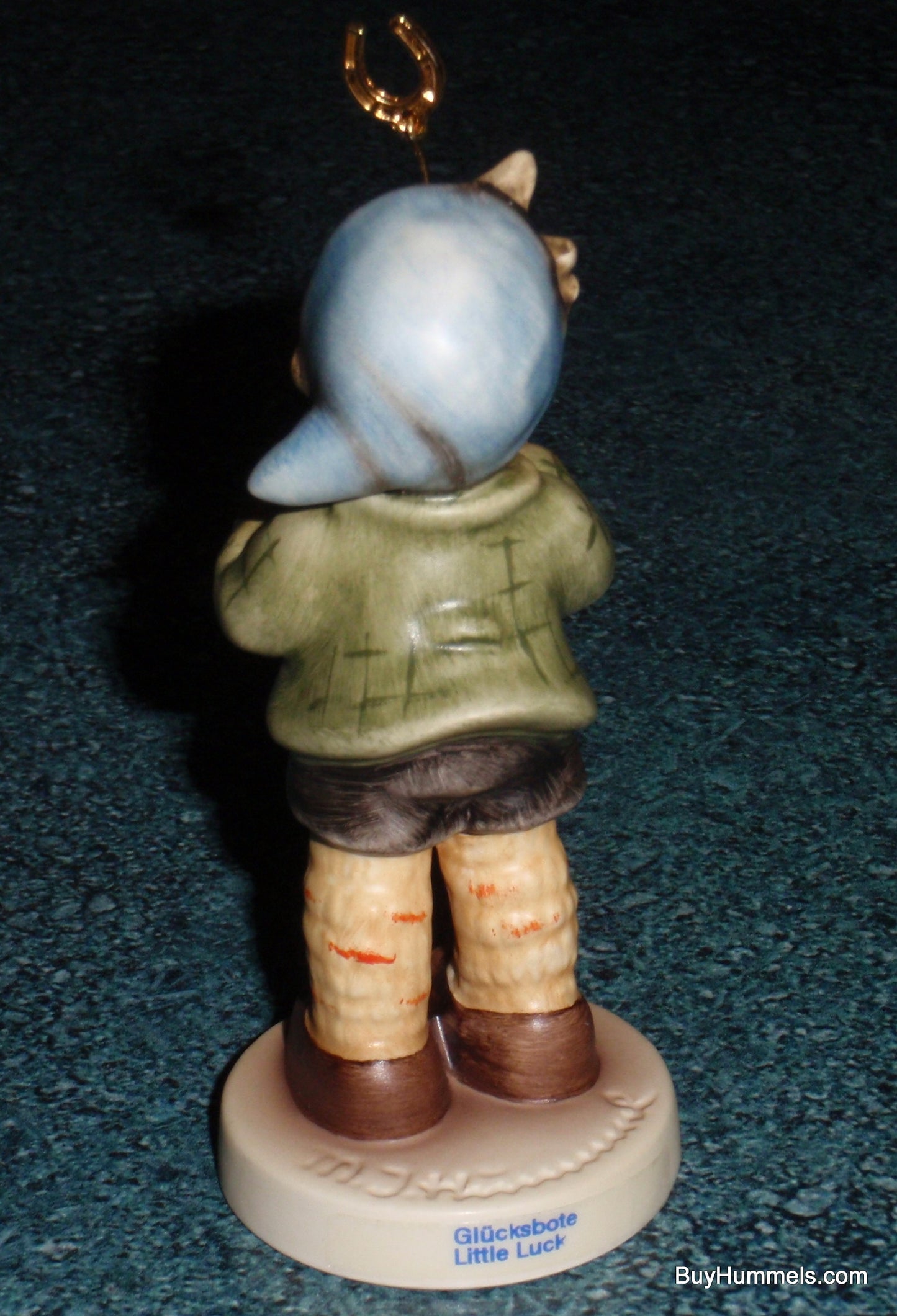 Little Luck Goebel Hummel Figurine #2296 TMK9 Boy With Horseshoe!