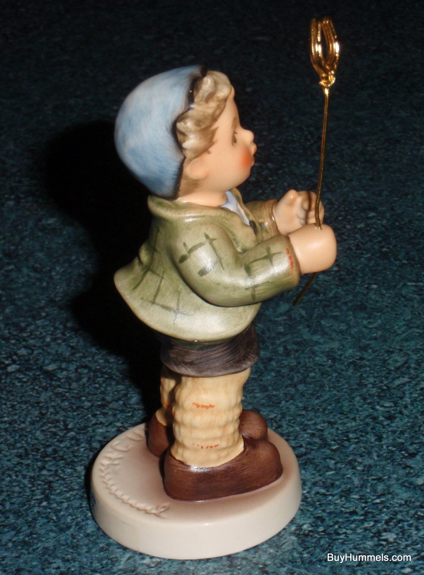 Little Luck Goebel Hummel Figurine #2296 TMK9 Boy With Horseshoe!