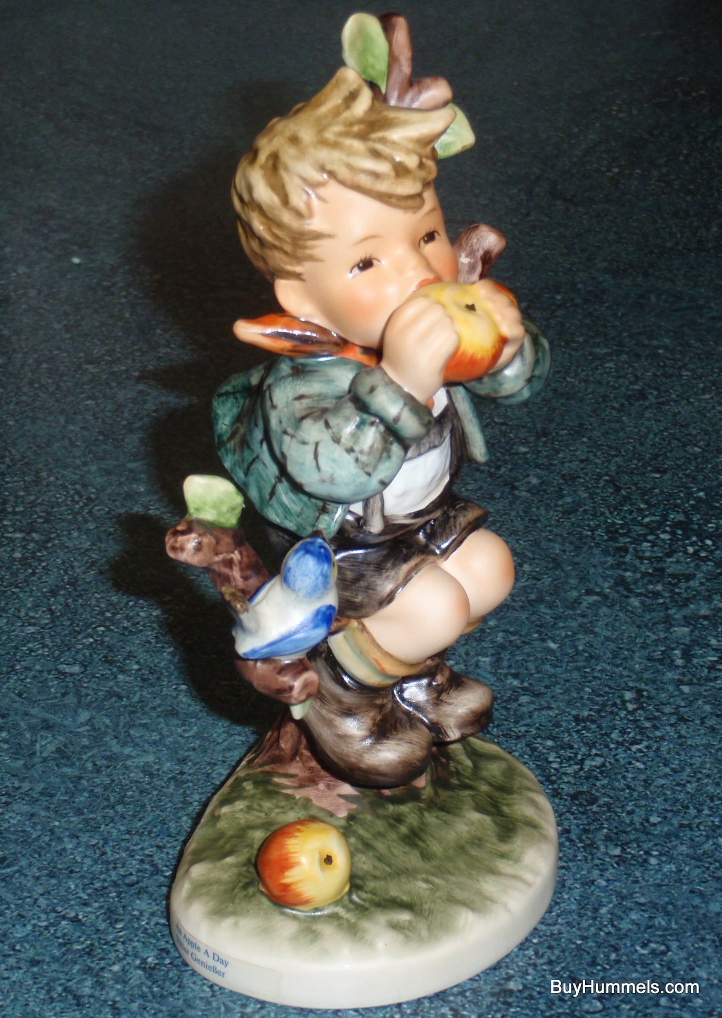 "An Apple A Day" Goebel Hummel Figurine #403 - Boy Eating Apple In Apple Tree - GIFT!