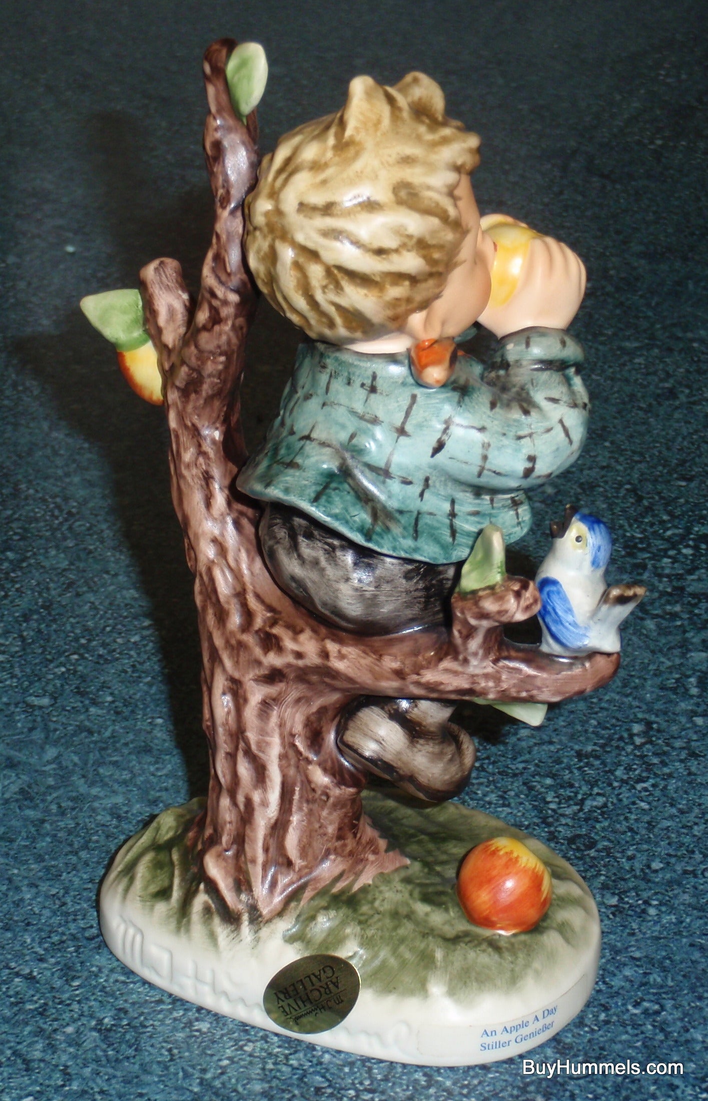 "An Apple A Day" Goebel Hummel Figurine #403 - Boy Eating Apple In Apple Tree - GIFT!
