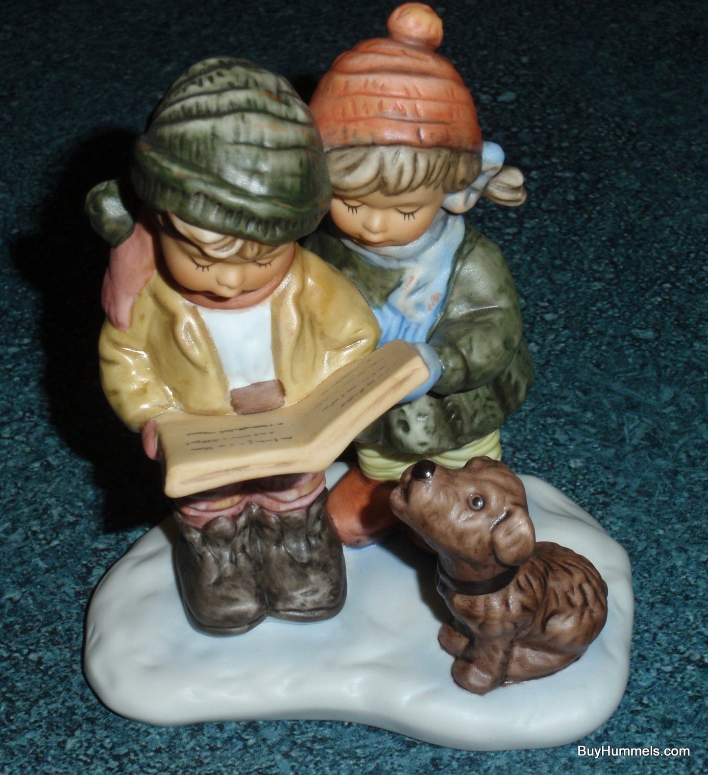 Studio Hummel Bertha Hummel Holiday Harmony BH18 Goebel - Kids Caroling With Dog