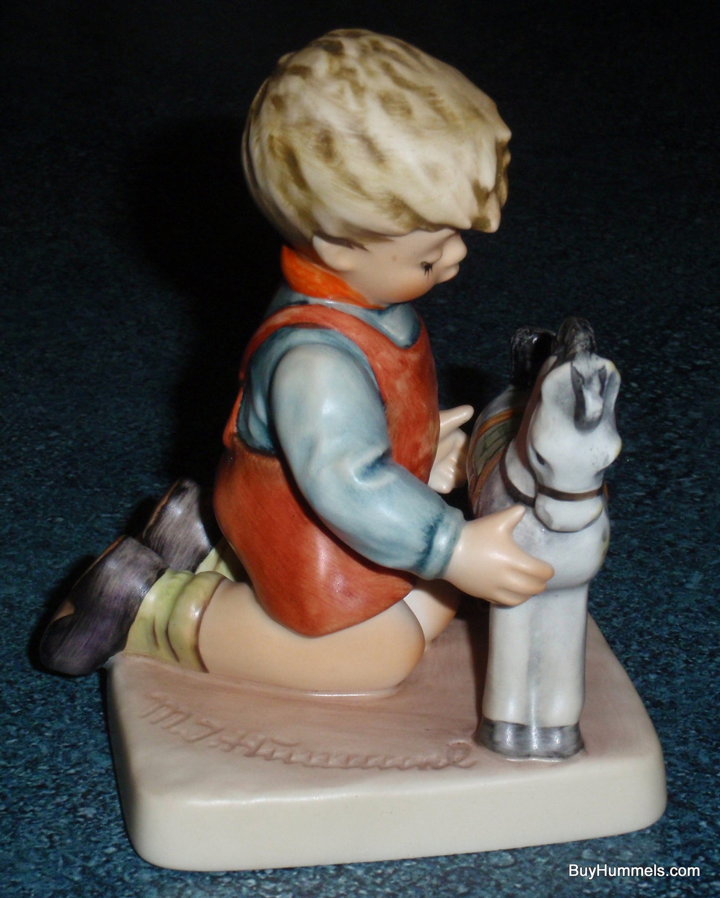 "Horse Trainer" Goebel Hummel Figurine #423 - Little Boy With Toy Horse!