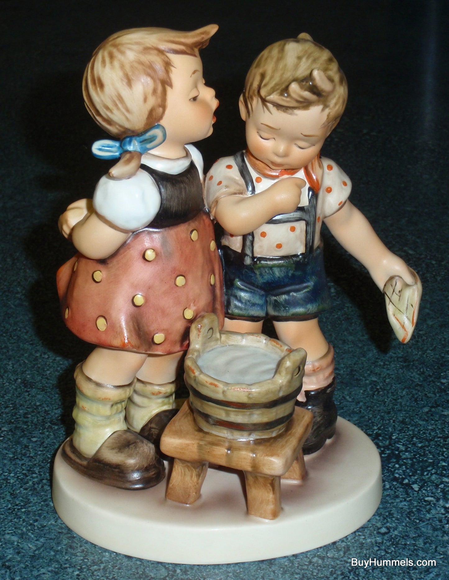 "Bath Time" Goebel Hummel Figurine #412 - Adorable Collectible Gift!