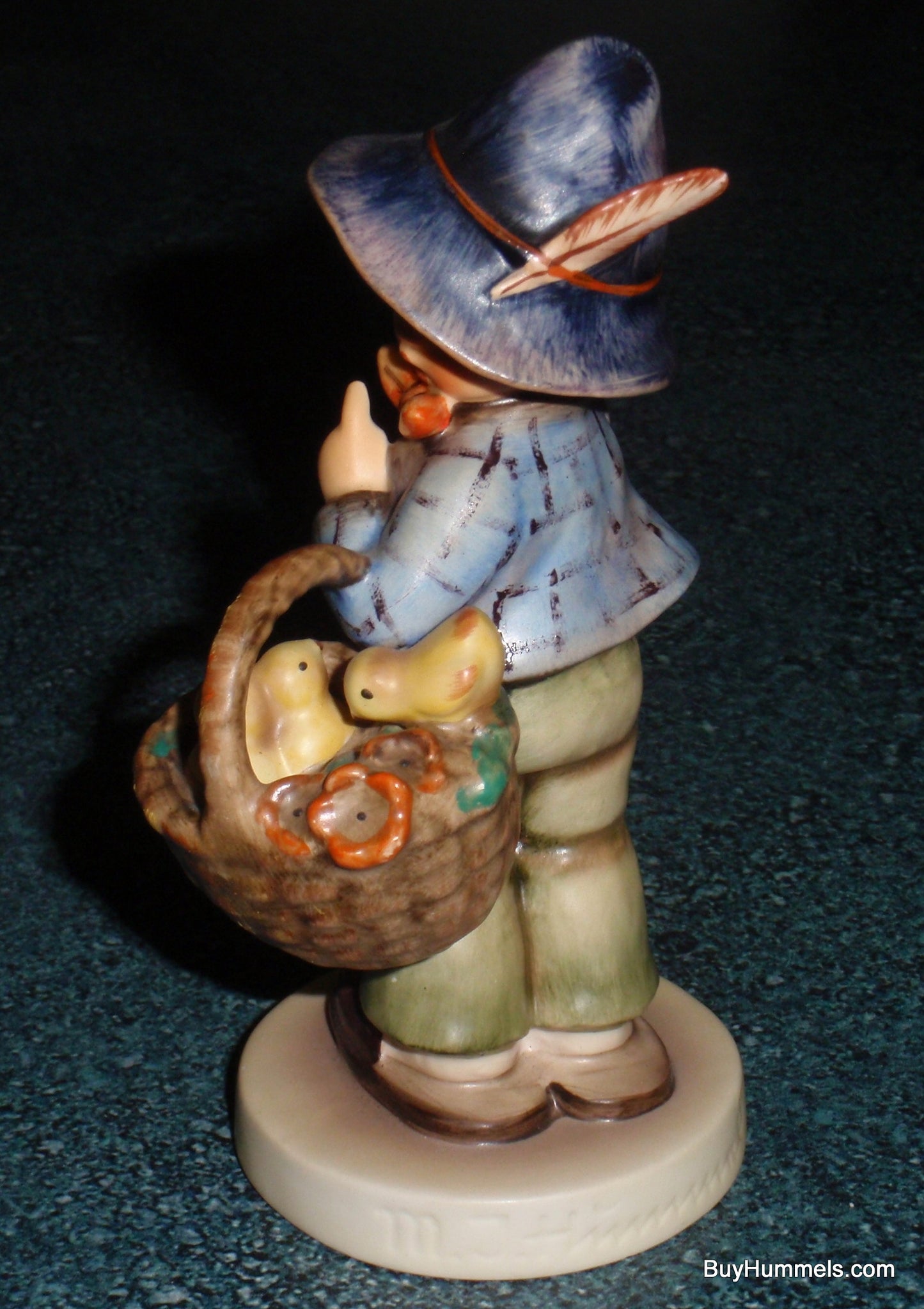 "Easter Greetings" Goebel Hummel Figurine #378 - Little Boy With Peeps!
