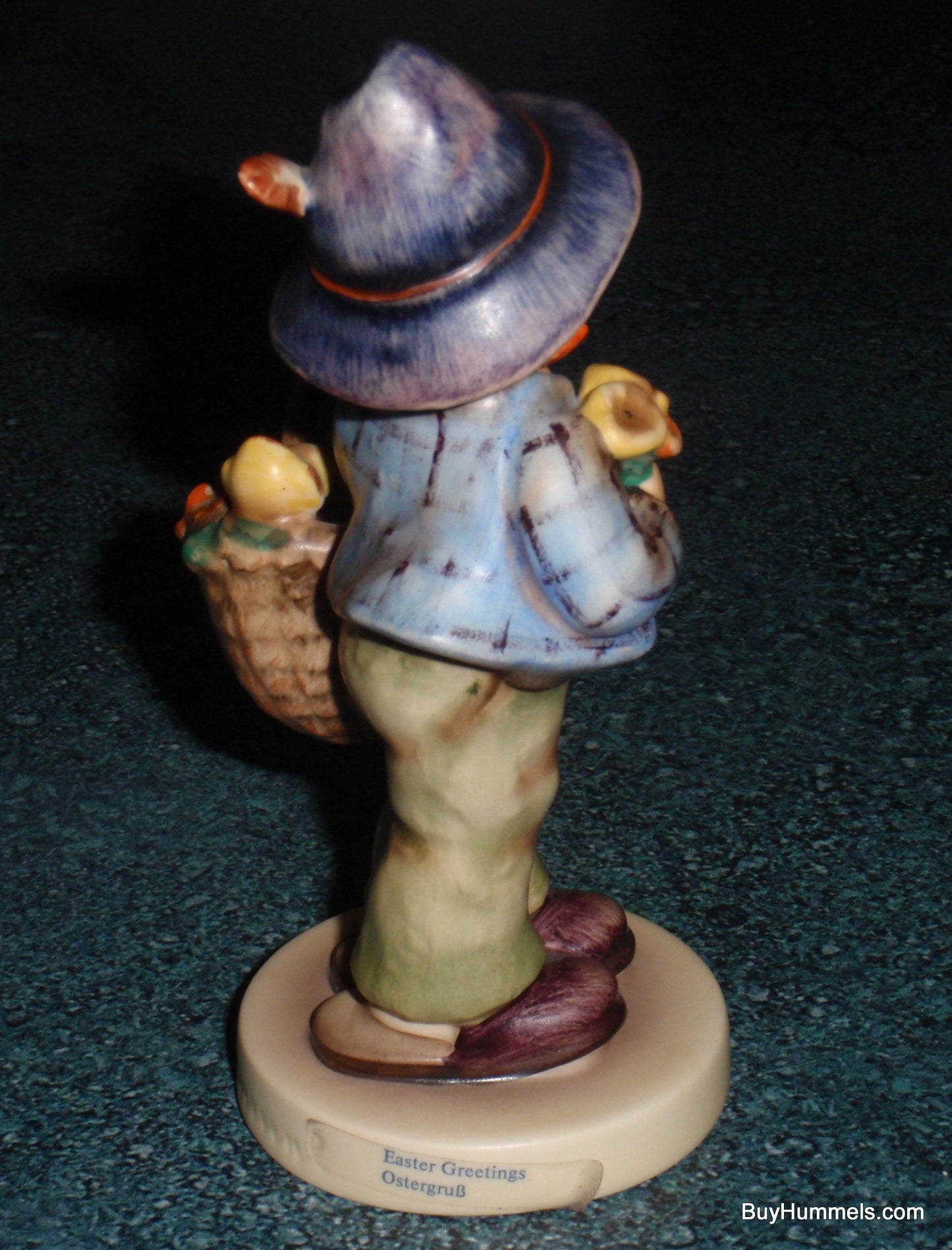 "Easter Greetings" Goebel Hummel Figurine #378 - Little Boy With Peeps!