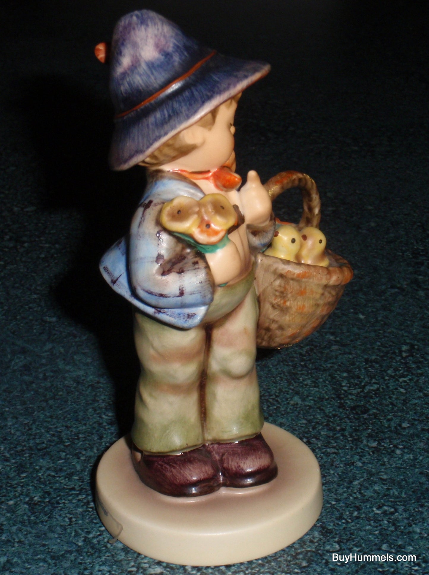 "Easter Greetings" Goebel Hummel Figurine #378 - Little Boy With Peeps!