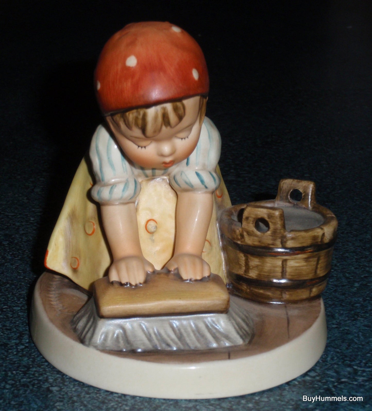 "Big House Cleaning" Goebel Hummel Figurine #363 - Little Girl Doing Washing The Floor - Cute Mother's Day Gift!