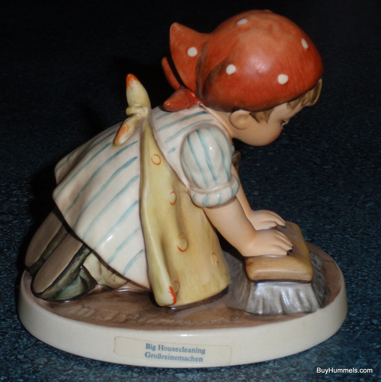 "Big House Cleaning" Goebel Hummel Figurine #363 - Little Girl Doing Washing The Floor - Cute Mother's Day Gift!