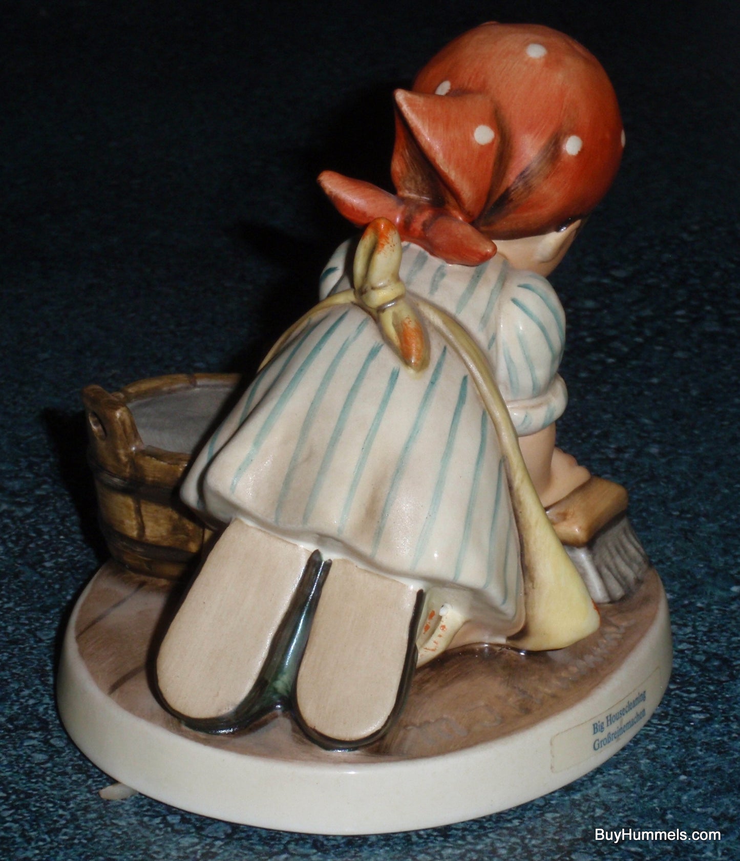 "Big House Cleaning" Goebel Hummel Figurine #363 - Little Girl Doing Washing The Floor - Cute Mother's Day Gift!