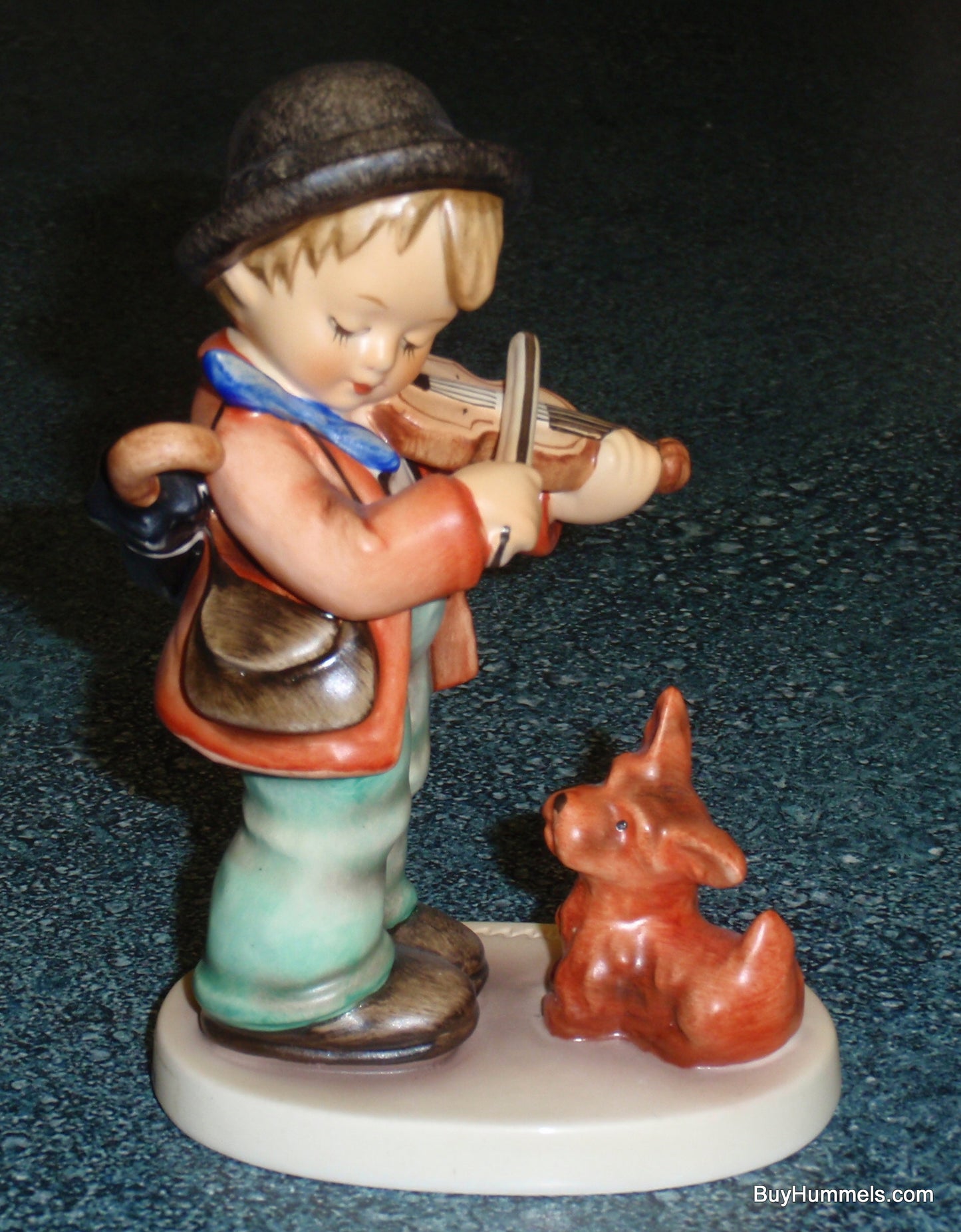 "Puppy Love" Goebel Hummel Figurine #1 Boy With Violin & Puppy Dog!