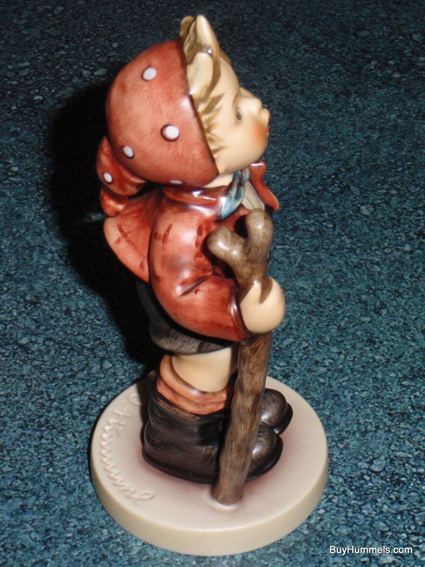 "Country Suitor" Goebel Hummel Figurine #760 - Boy With Bouquet Of Flowers!