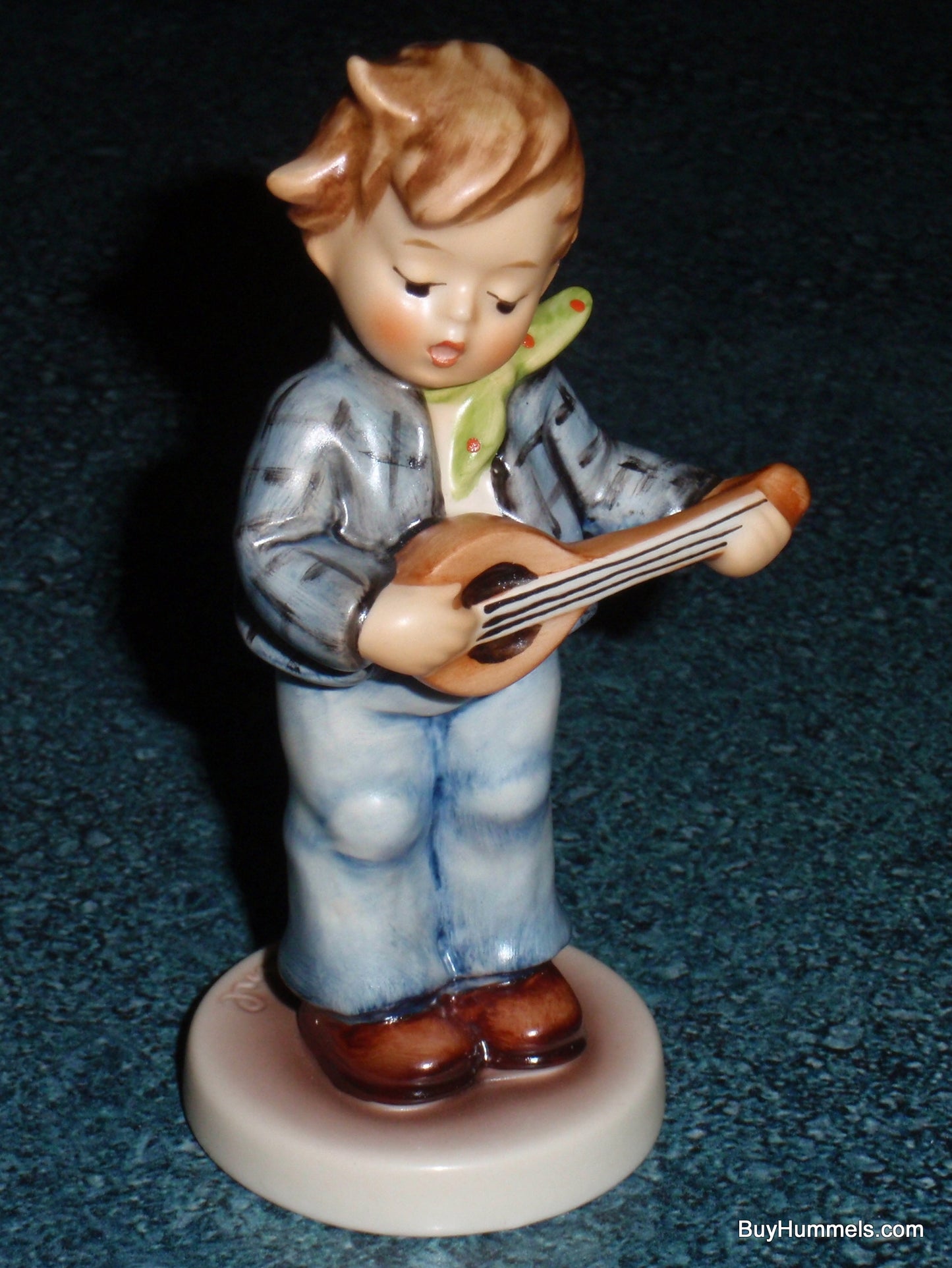 "LITTLE TROUBADOUR" Goebel Hummel Figurine #558 TMK7 - Boy Playing Guitar!