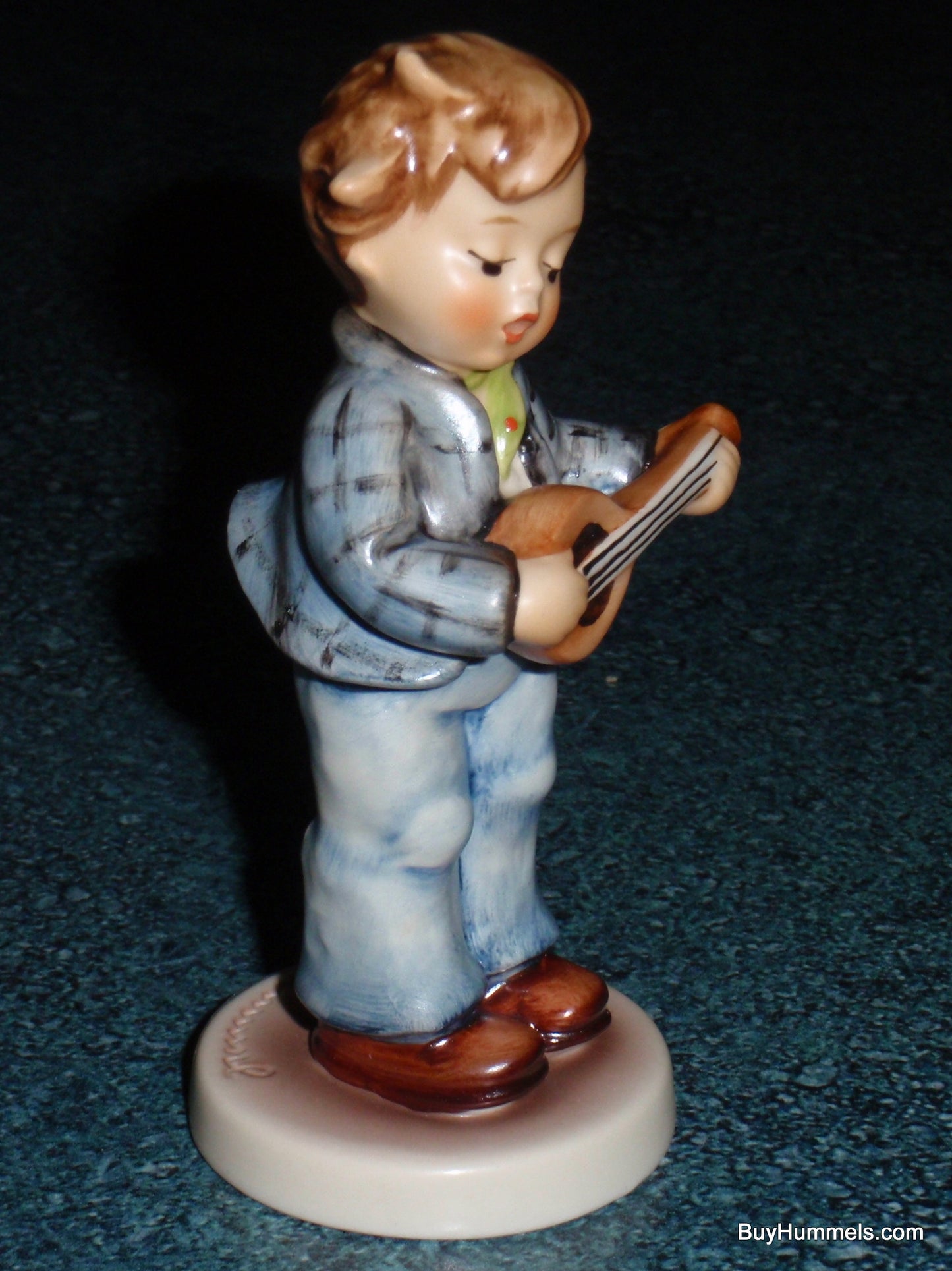 "LITTLE TROUBADOUR" Goebel Hummel Figurine #558 TMK7 - Boy Playing Guitar!