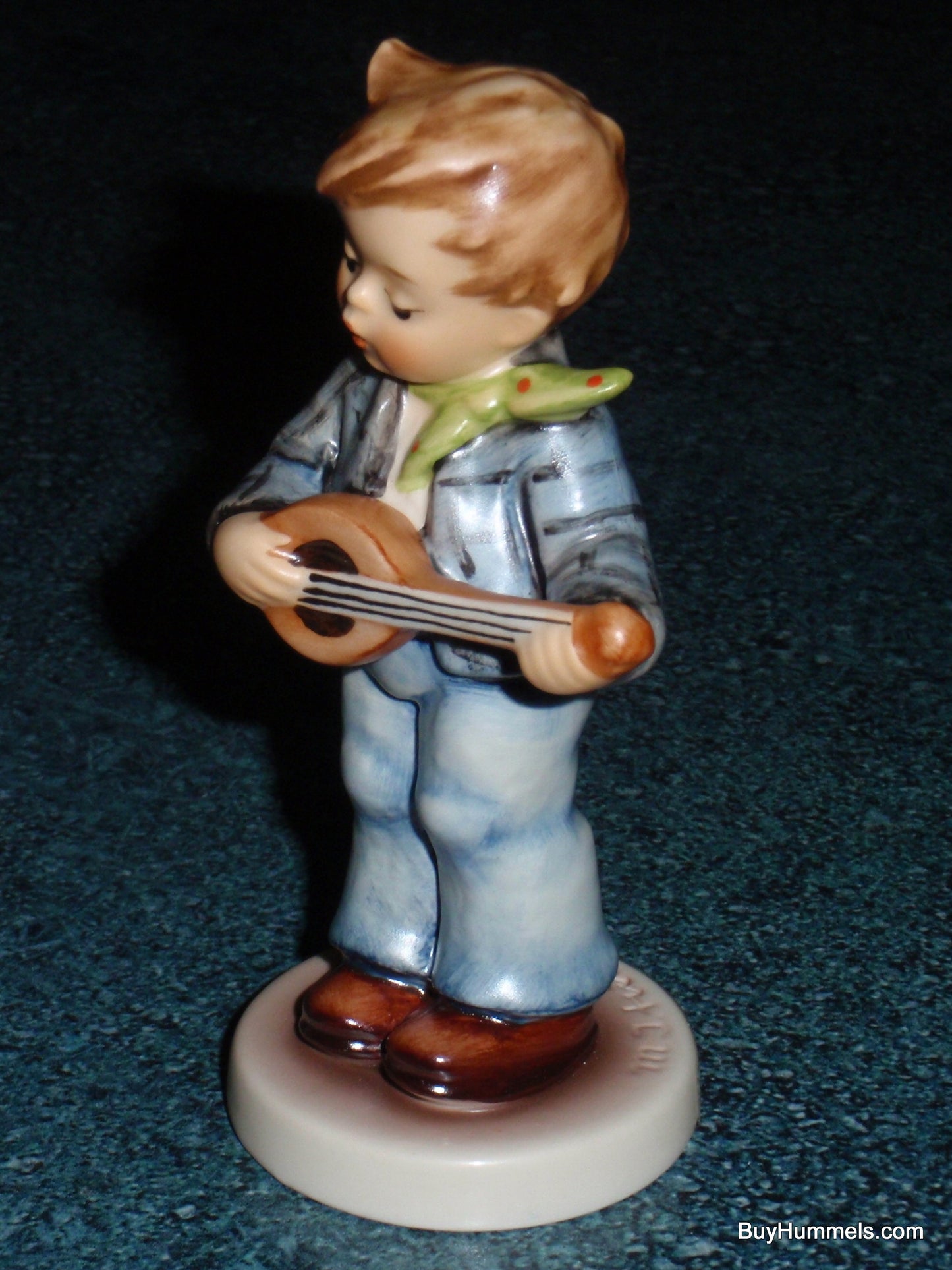 "LITTLE TROUBADOUR" Goebel Hummel Figurine #558 TMK7 - Boy Playing Guitar!