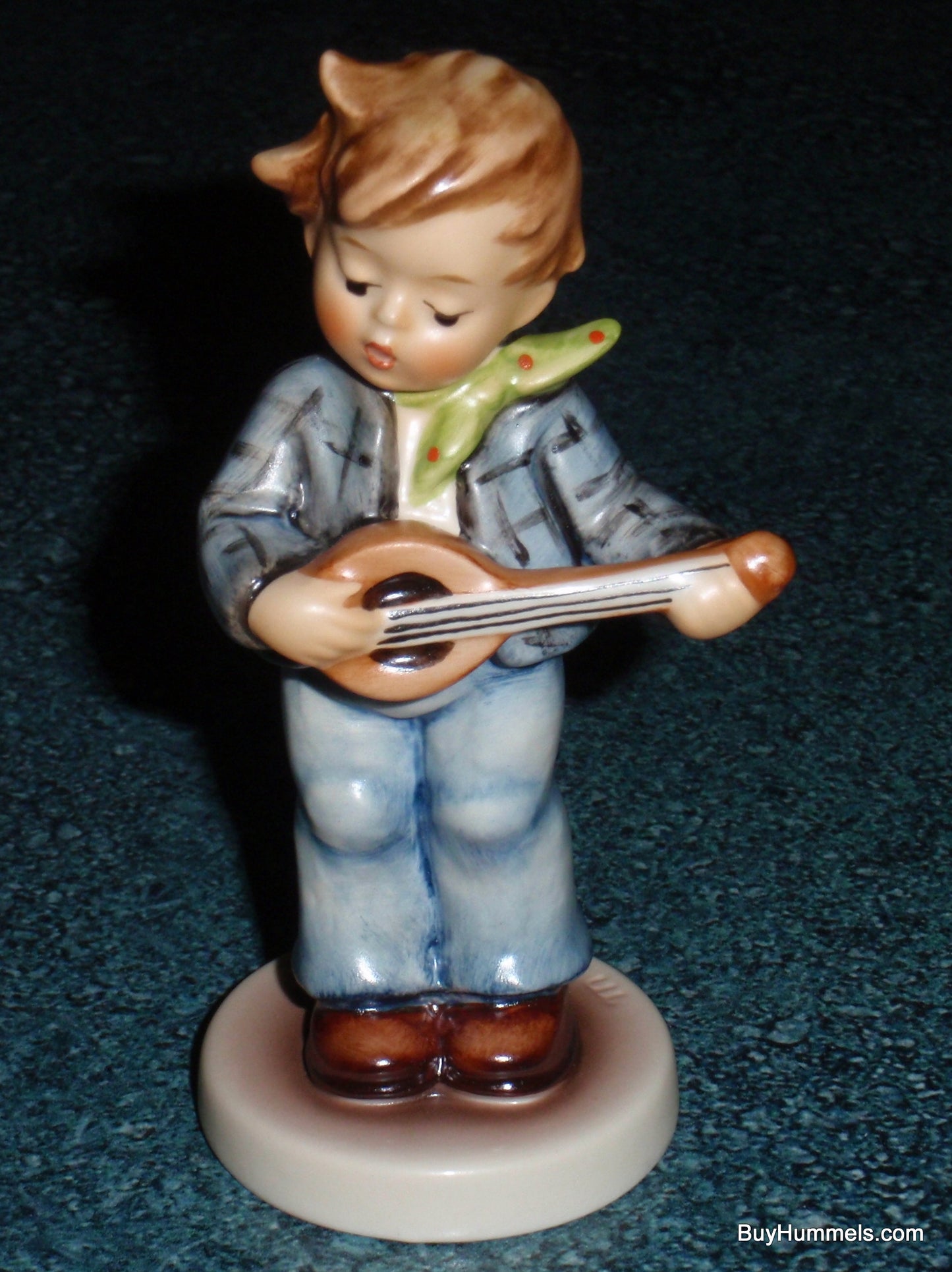 "LITTLE TROUBADOUR" Goebel Hummel Figurine #558 TMK7 - Boy Playing Guitar!