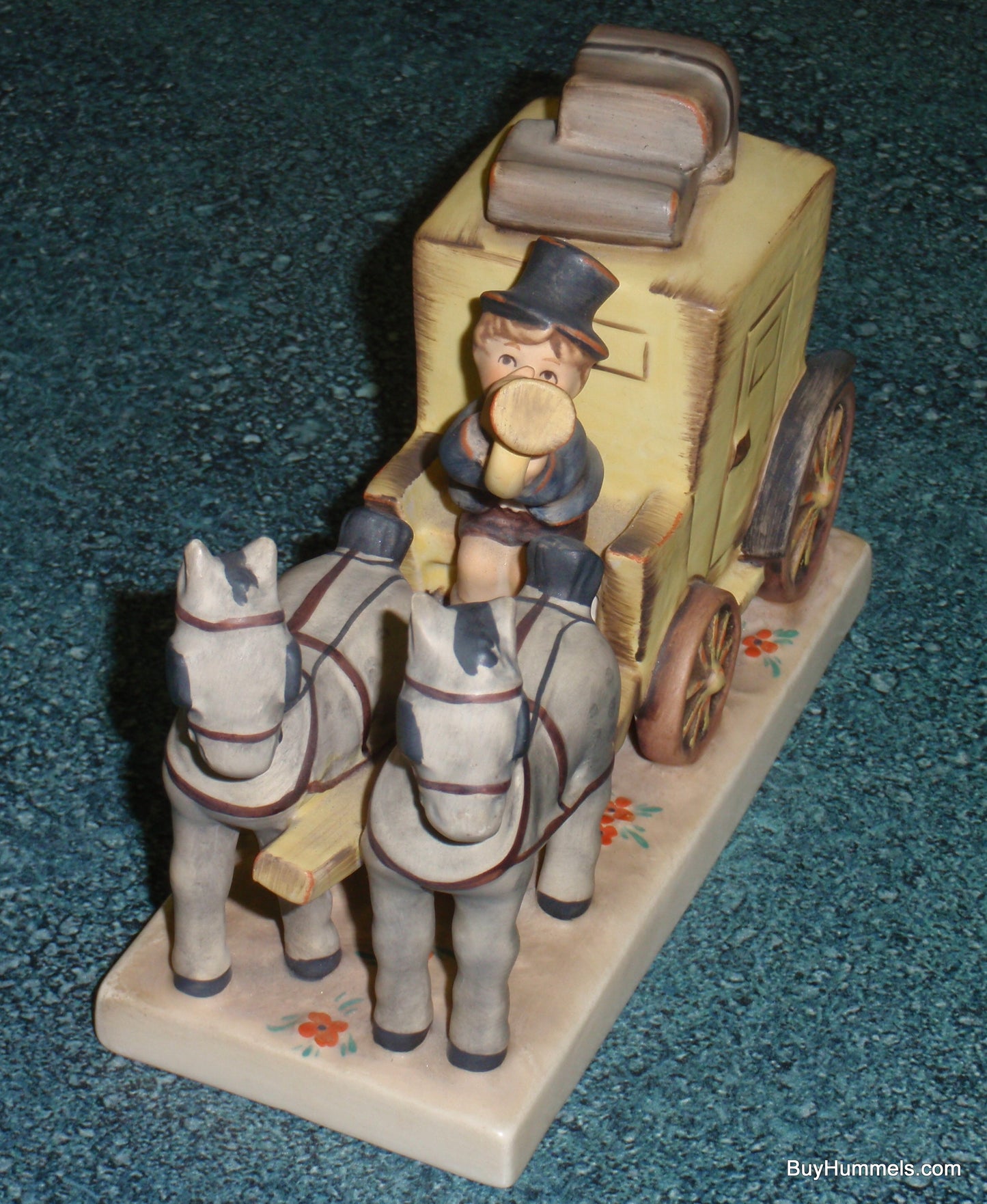 "The Mail Is Here" Goebel Hummel Figurine #226 Mailman With Horse Drawn Carriage!