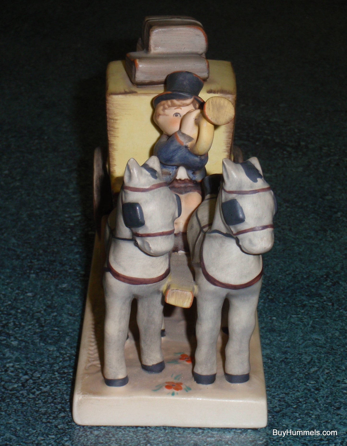 "The Mail Is Here" Goebel Hummel Figurine #226 Mailman With Horse Drawn Carriage!